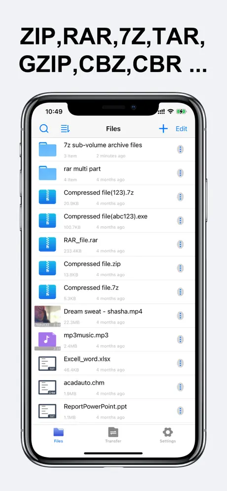 Unzip screenshot 1