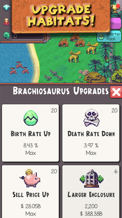 Idle Dino Zoo - iOSGods.com screenshot 3