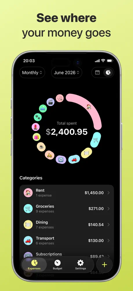 Daily Expense Tracker: DaTrack screenshot 1