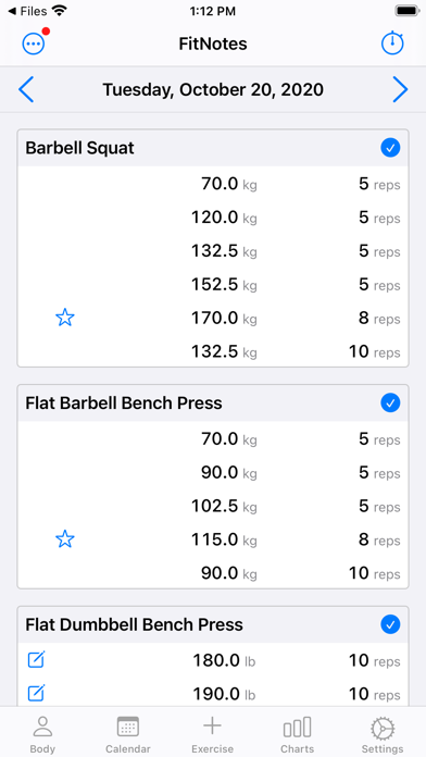 FitNotes 2 - Gym Workout Log screenshot 1