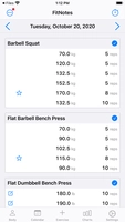 Screenshot 1 of FitNotes 2 - Gym Workout Log
