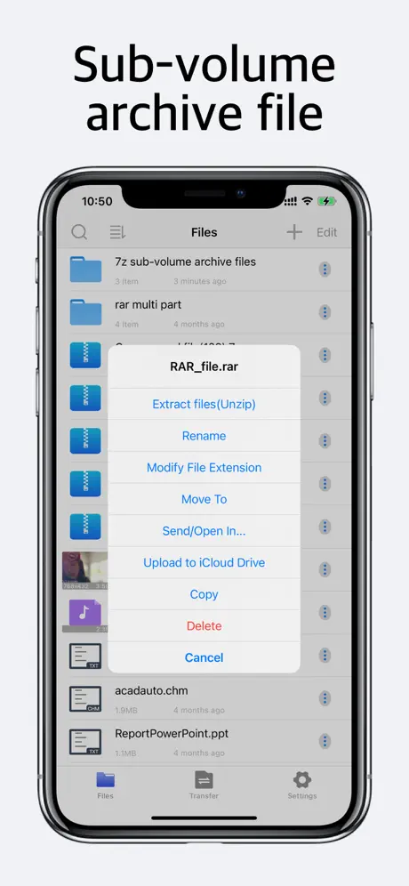 Unzip screenshot 3