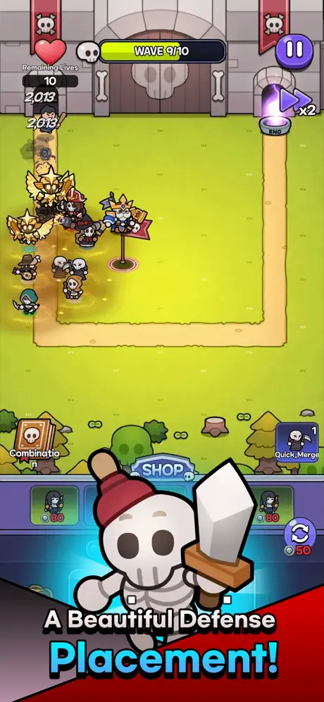 Skull Defense: Skeleton Battle screenshot 4