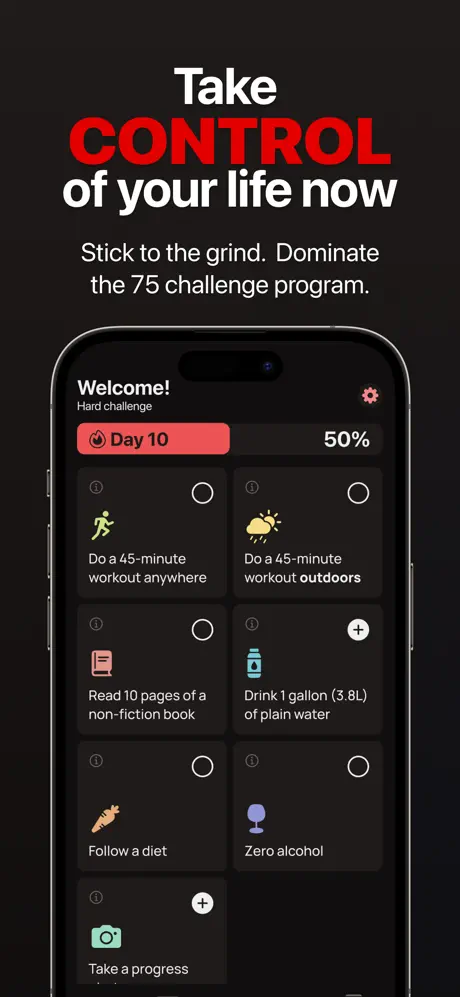 75 Day Challenge - Hard & Soft screenshot 2