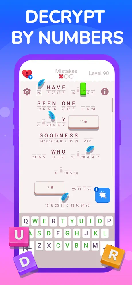 Cryptogram Letters and Numbers - iOSGods.com screenshot 3