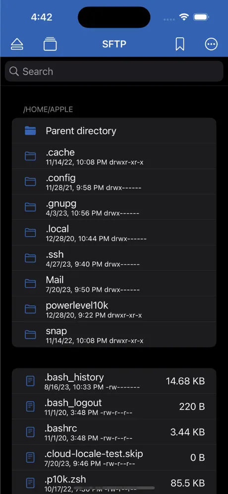 WebSSH screenshot 2