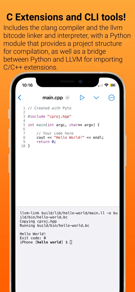 Pyto IDE screenshot 2