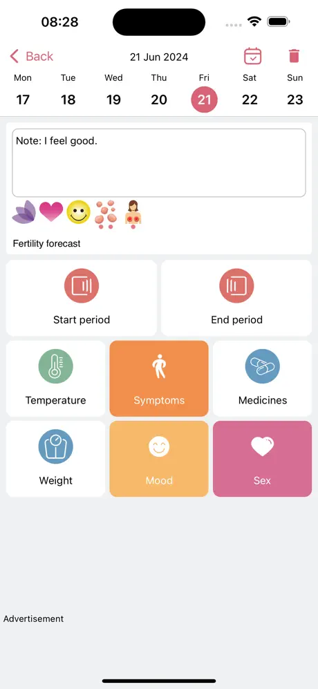 WomanLog screenshot 3