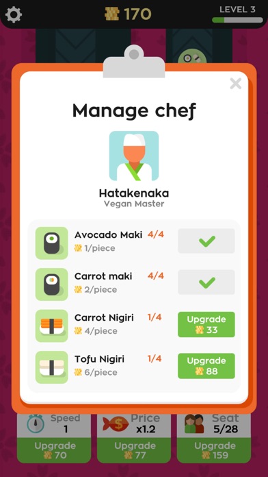 Sushi Bar Idle - iOSGods.com screenshot 3