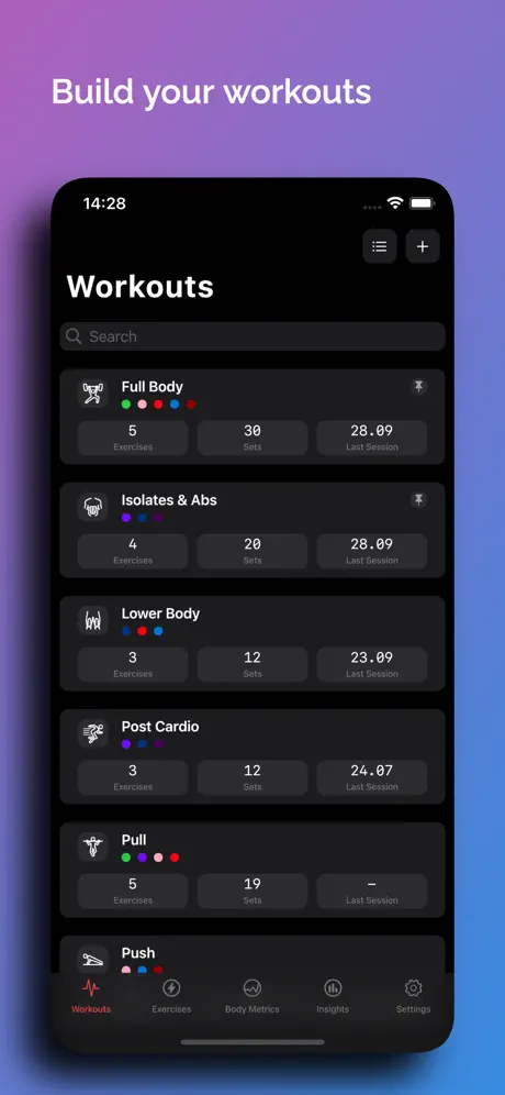 Liftbear - Strength Log screenshot 1