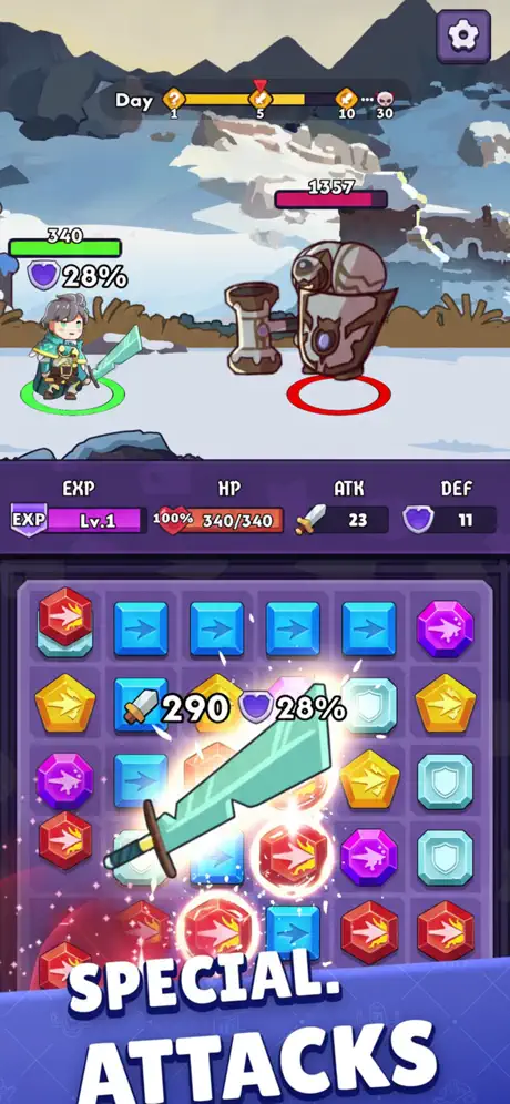 Match Heroes - RPG - iOSGods.com screenshot 4