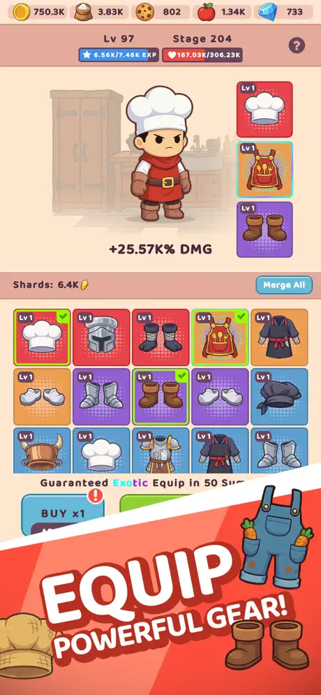 Knife Hero: Idle RPG ✨ screenshot 2