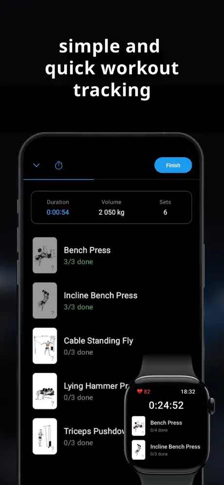 Lyfta: Gym Workout Tracker Log screenshot 1