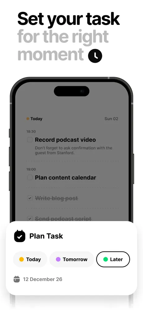 Yukee: Minimalist to do app screenshot 4