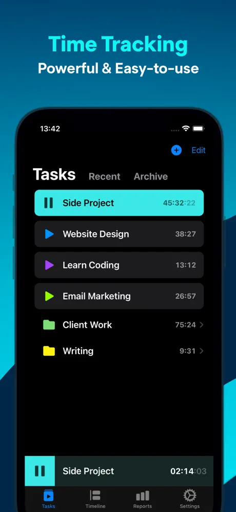 Timemator: Time Tracking screenshot 1