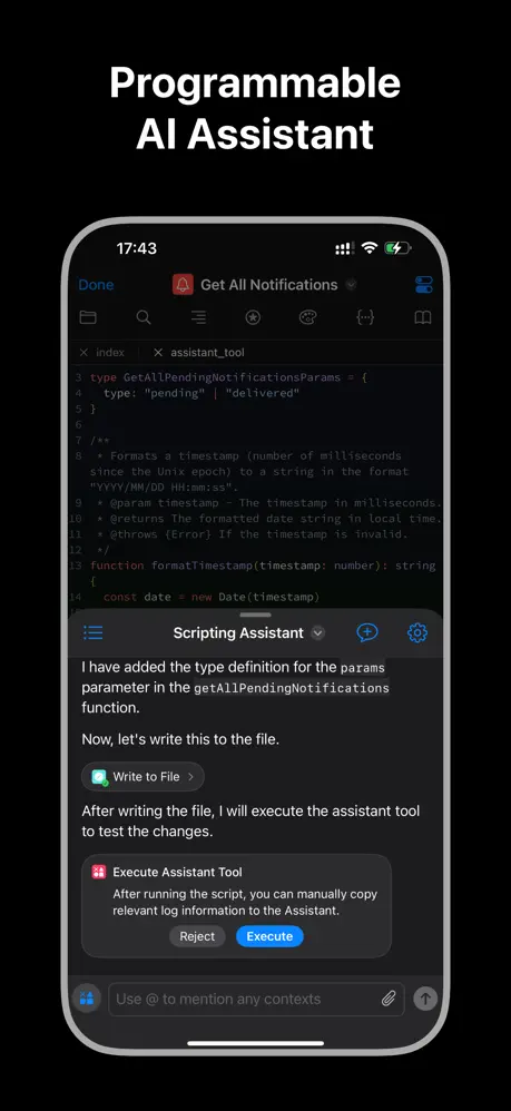 Scripting screenshot 1