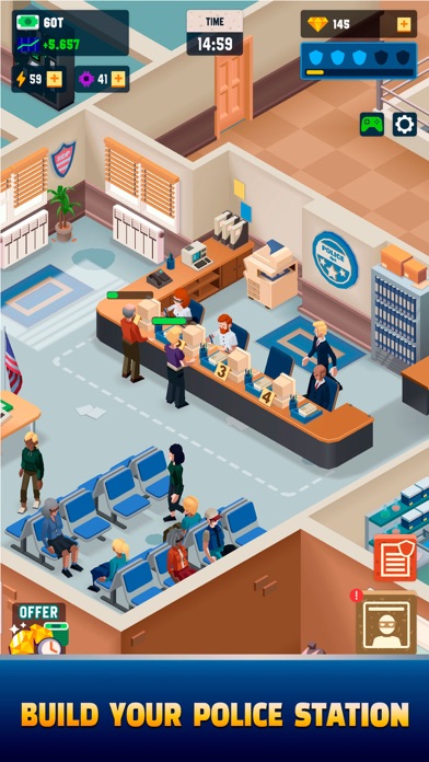 Idle Police Tycoon - iOSGods.com screenshot 1