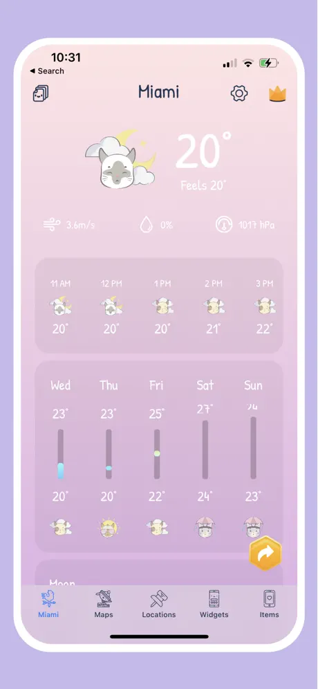 CuteWeather: weather widget screenshot 4