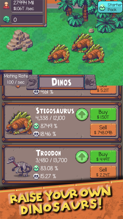 Idle Dino Zoo - iOSGods.com screenshot 2