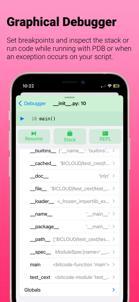 Pyto IDE screenshot 4