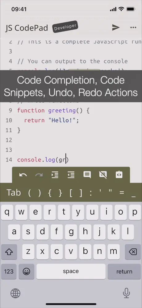 Offline JavaScript and TypeScript IDE for iOS | BuildStore