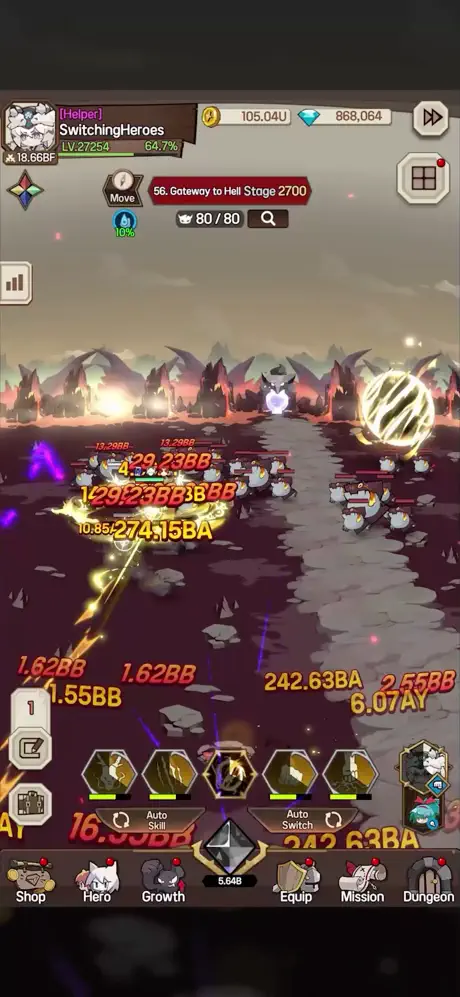 Switching Heroes : Idle Rpg screenshot 1