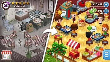 Screenshot 4 of Cafeland - World Kitchen Hack
