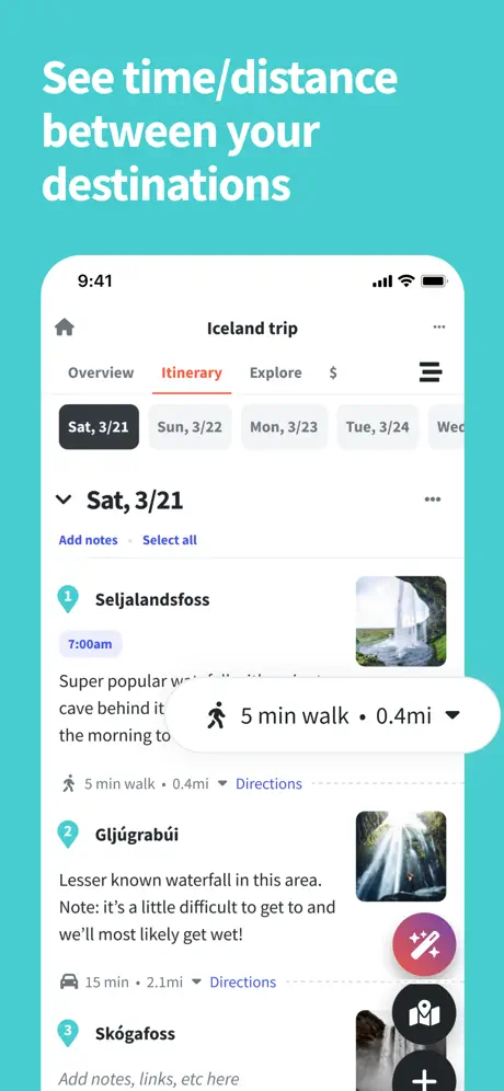 Wanderlog screenshot 5
