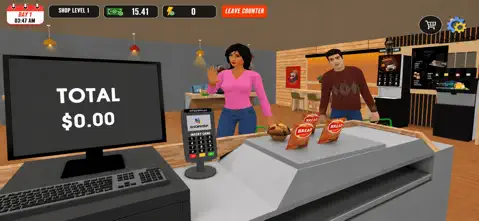 My Cafe Supermart Simulator ✨ screenshot 1