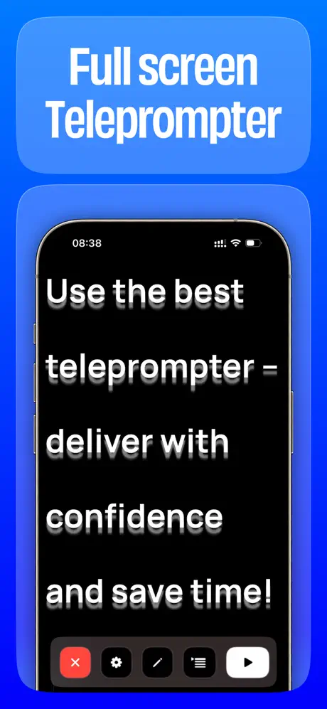 Sufler: teleprompter screenshot 1