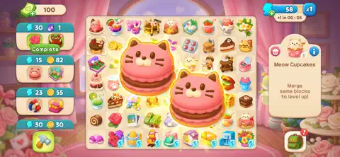 Merge Cat : Catopia Puzzle - iOSGods.com screenshot 1