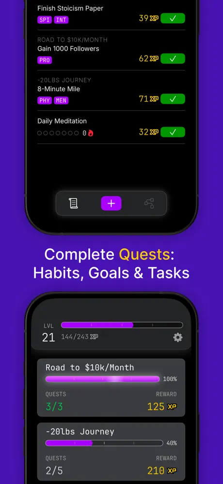 Statos - Gamified Goal Tracker screenshot 2