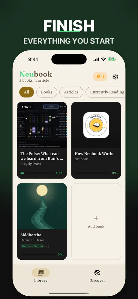 Neubook screenshot 1