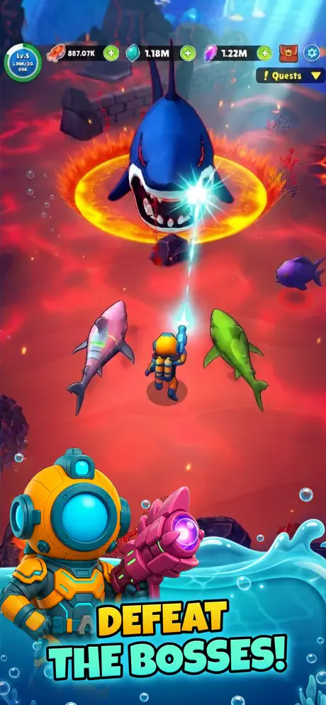 Aqua Hero : Deep Survival ✨ screenshot 2