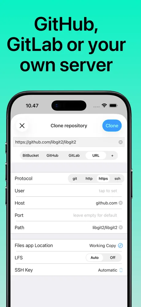 Working Copy screenshot 2