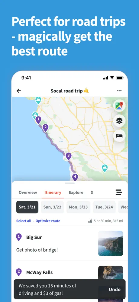 Wanderlog screenshot 4