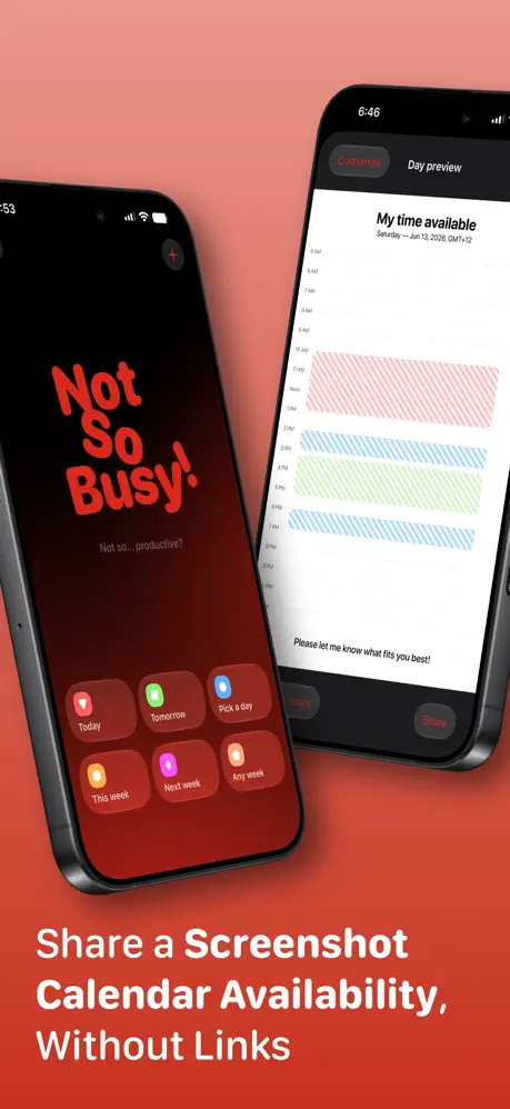Share Schedule: NotSoBusy screenshot 1