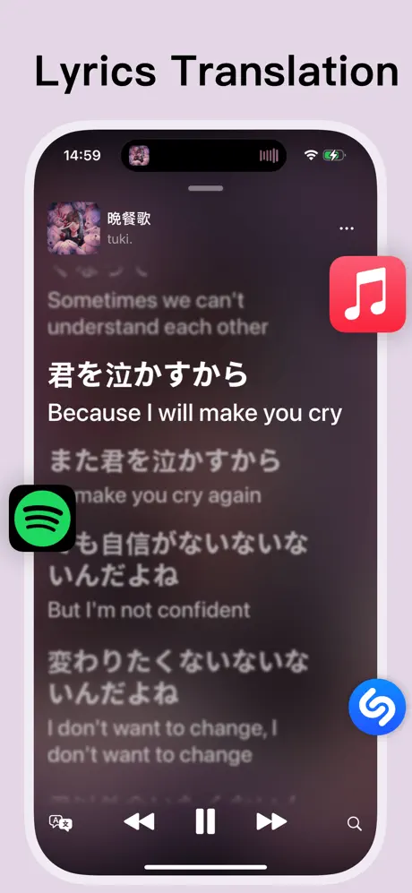 Dynamic Lyrics screenshot 1