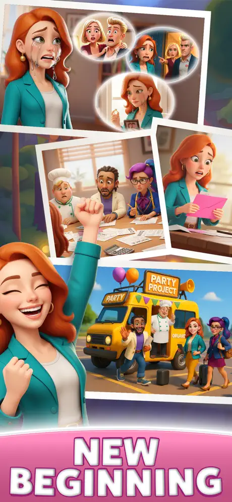 Party Project: Merge Makeover - iOSGods.com screenshot 1