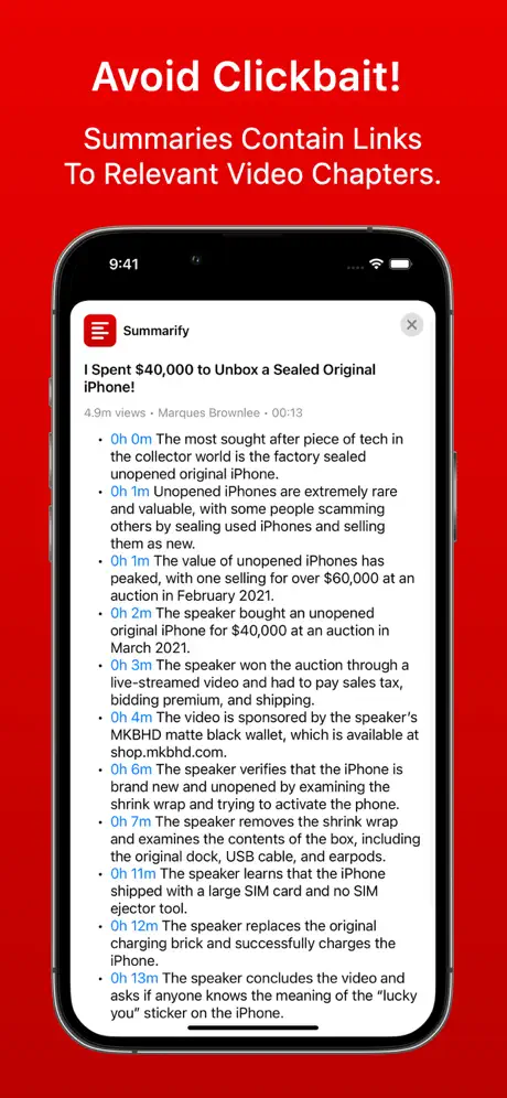Summarify screenshot 3