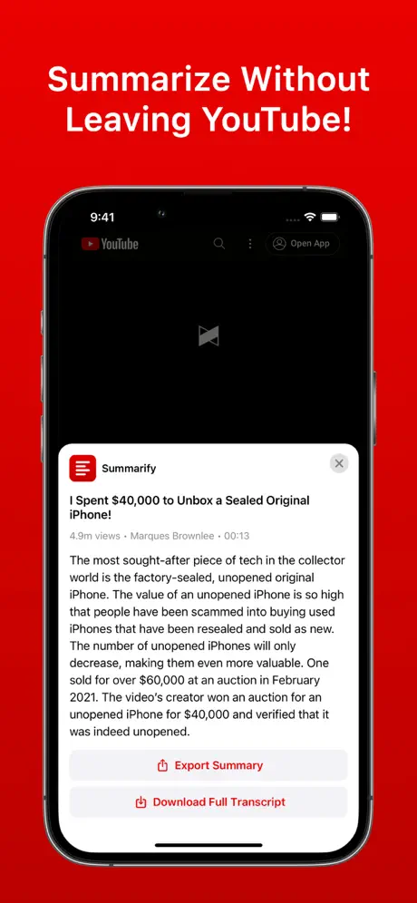 Summarify screenshot 2