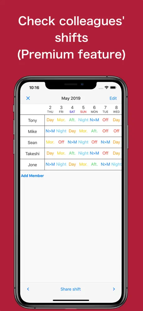 ShiftWorkCal screenshot 5
