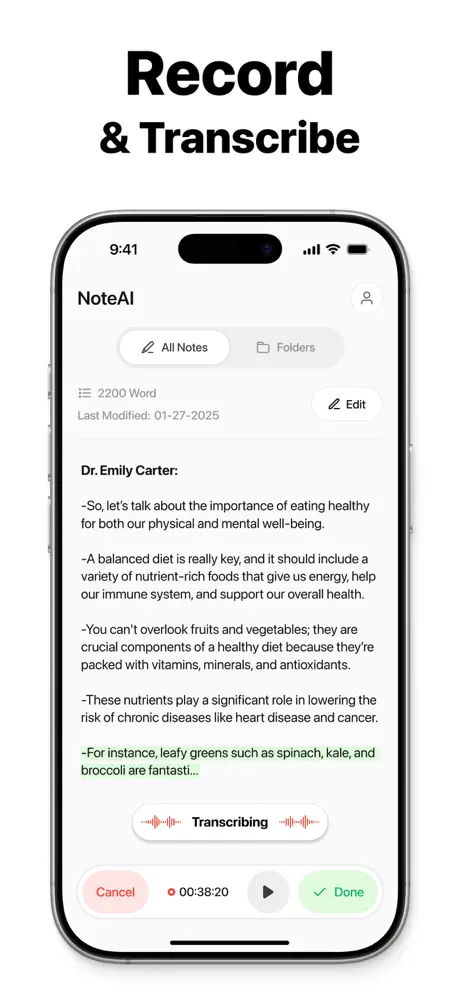 Note AI screenshot 2
