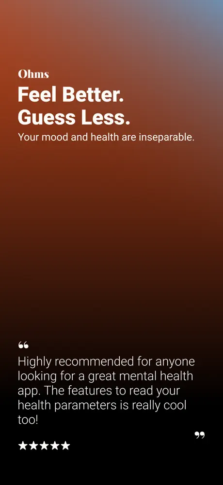 Ohms: Daily Mood & Wellness iOS hack