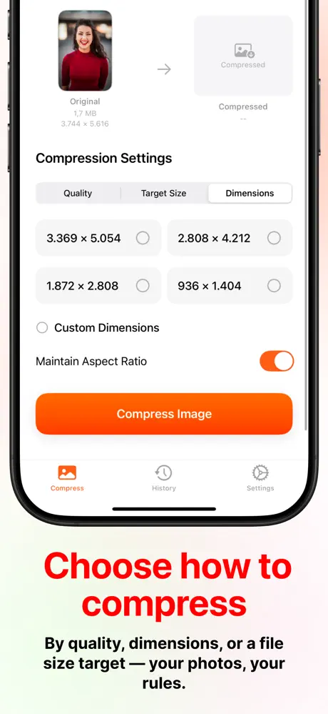 Compressor screenshot 2