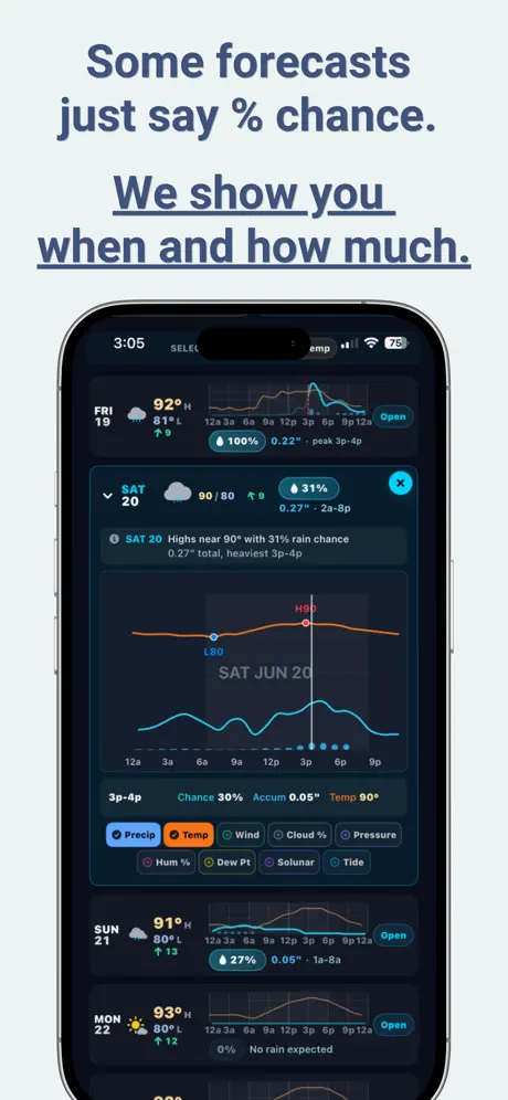 RainVis screenshot 2
