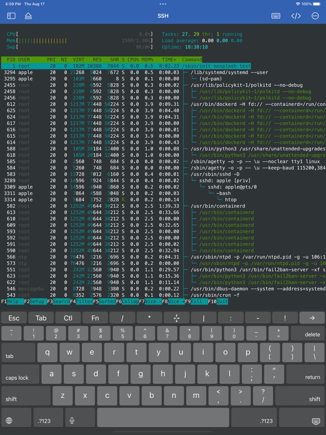 WebSSH screenshot 5