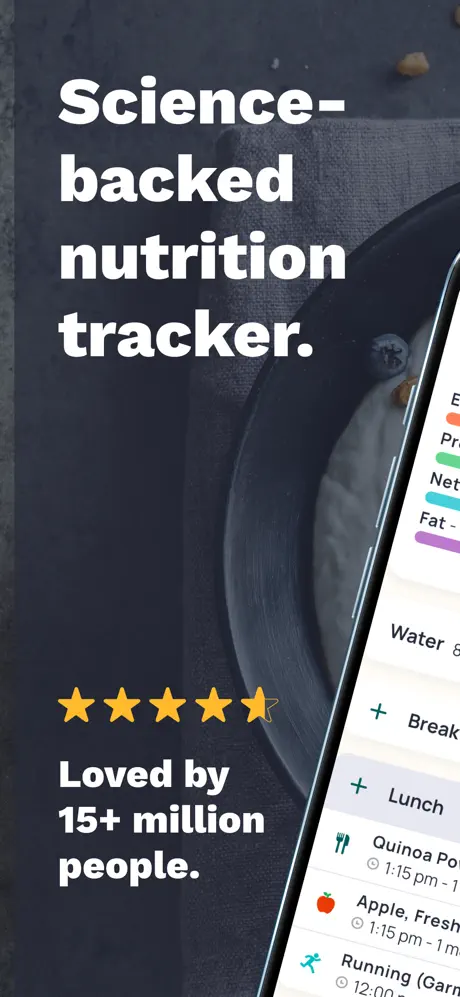 Cronometer screenshot 1