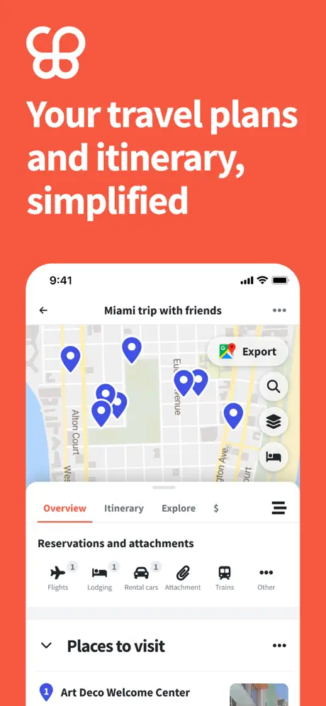 Wanderlog screenshot 1