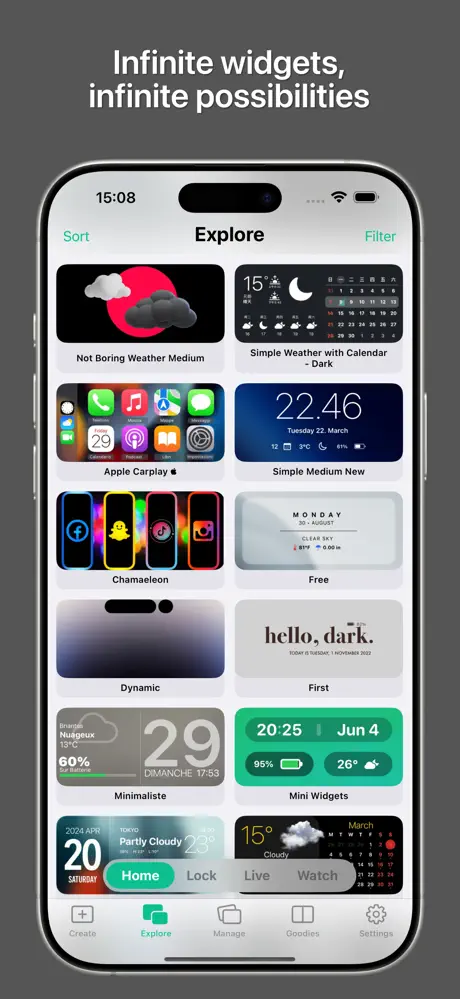 Widgy screenshot 2